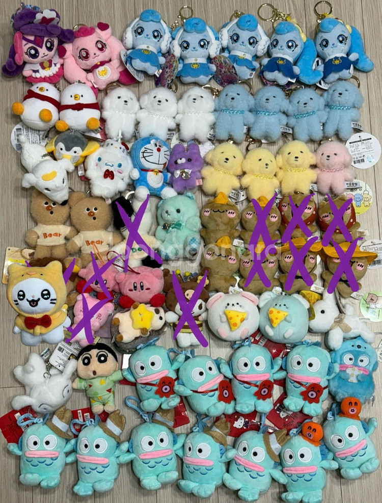 인형뽑기 인형키링 일괄 산리오 한교동 와다다곰 짱구커비--0