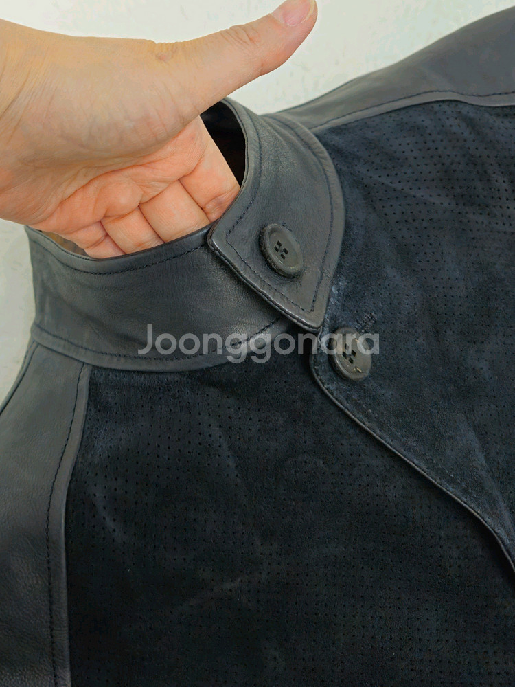 루이비통의 하이브리드 레더 재킷--6