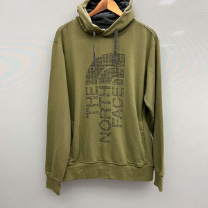 노스페이스 올리브색 기모후드티