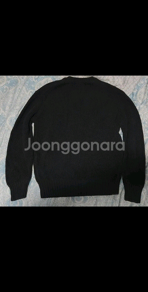 [M] 유니온블루 런드리 코튼 니트 차콜--3