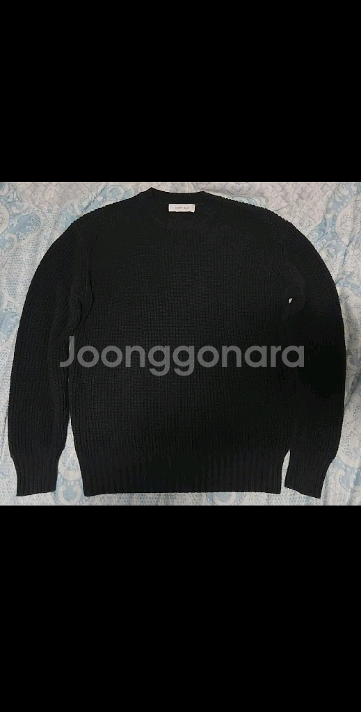 [M] 유니온블루 런드리 코튼 니트 차콜--2