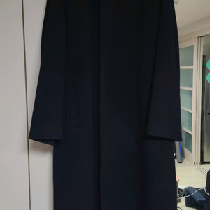 타임옴므 캐시미어 블렌드 디테쳐블 탭 코트(발마칸) 네이비 100사이즈 판매합니다