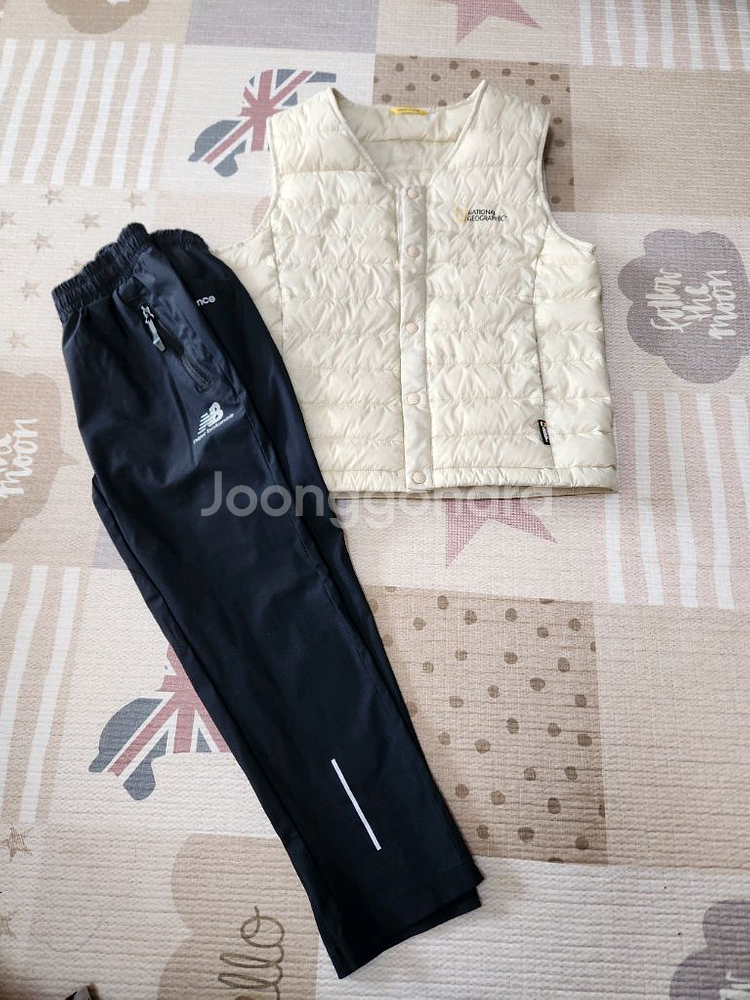 키즈120)내셔널경량조끼 뉴발 바지--0