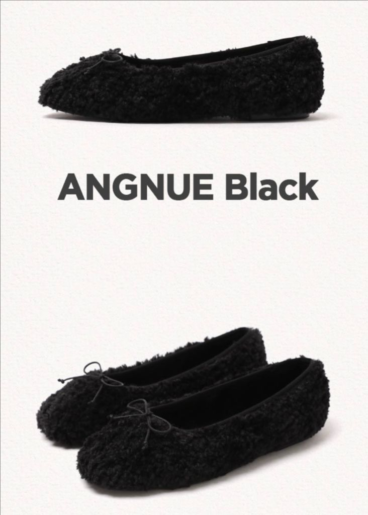 마크모크 앙뉴 퍼 플랫 블랙 230 새상품--3