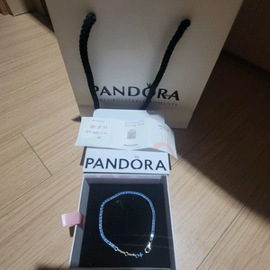 정품)판도라팔찌 스파클링 블루테니스 브레이슬릿