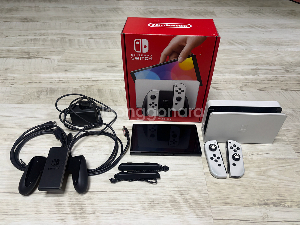 닌텐도스위치OLED 화이트 짱짱급 처분!!!--0