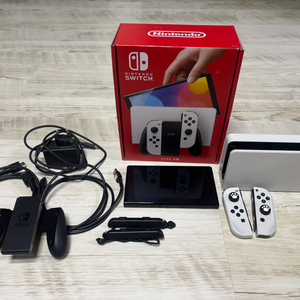 닌텐도스위치OLED 화이트 짱짱급 처분!!!