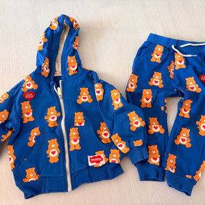 베베드피노 케어베어 상하 후드집업 세트