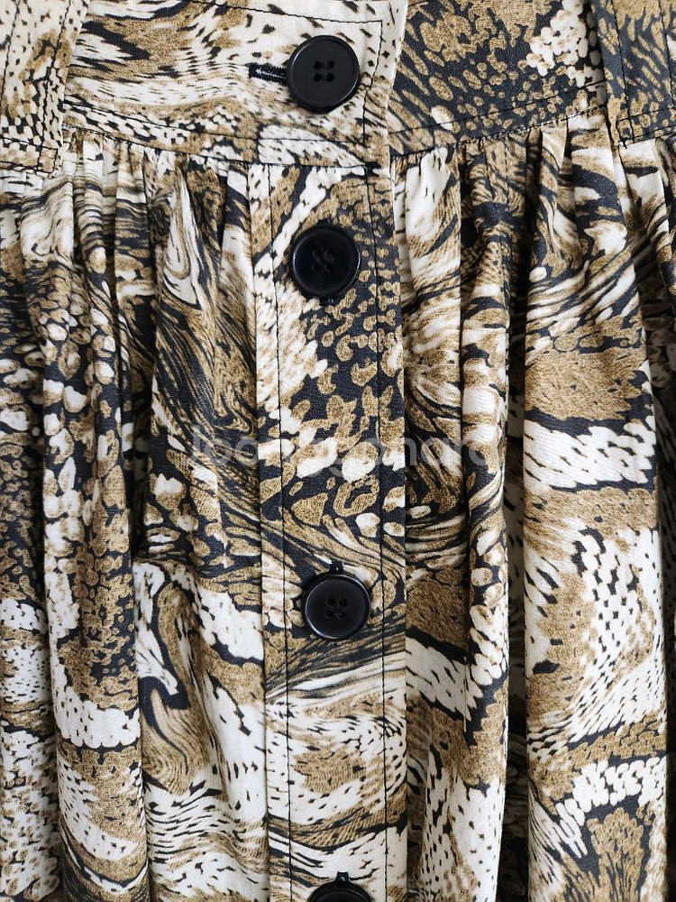 (새상품)가니 프린팅 허리밴딩 롱스커트 34사이즈--4