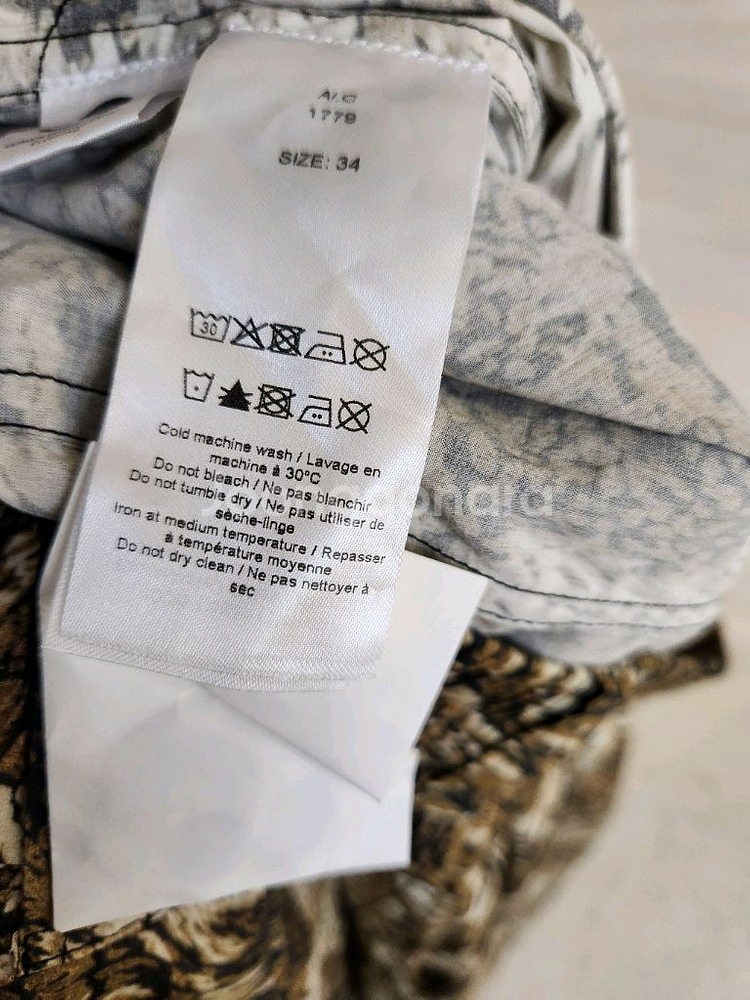 (새상품)가니 프린팅 허리밴딩 롱스커트 34사이즈--7