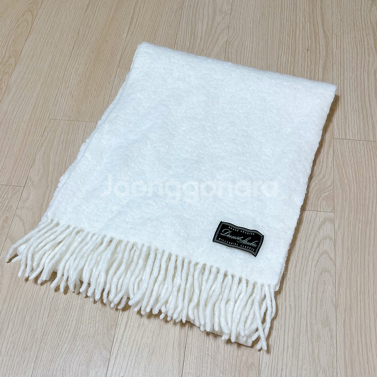 던스트 울 알파카 머플러 목도리 아이보리--4