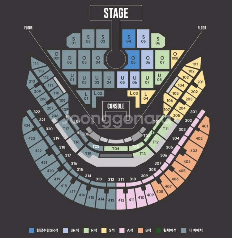 브라운아이드소울 플로어 SR석 테이블석 2연석--0