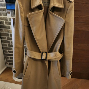 버버리 여성 울캐시미어 코트