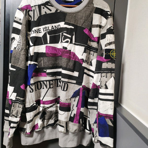 스톤아일랜드 믹스와펜 맨투맨 겨울용