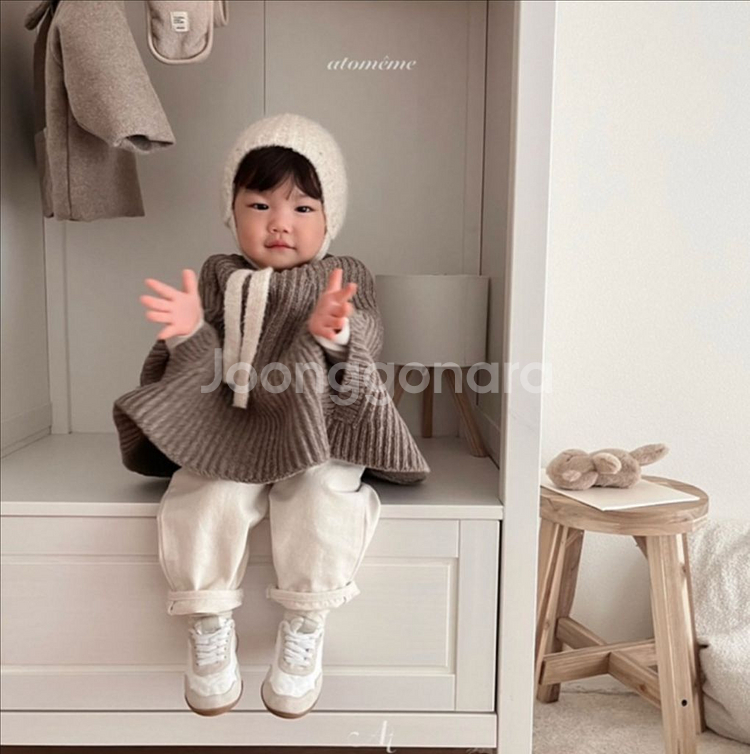 아토메메 니트망토 S,M 아기아우터 새상품 거래해요--8