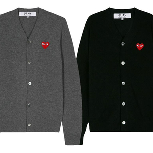 꼼데가르송 브이넥 가디건 남녀공용