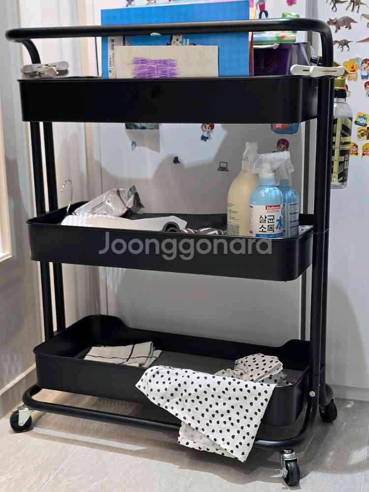 코스트코 3단 롤링카트 이동식 손잡이--0
