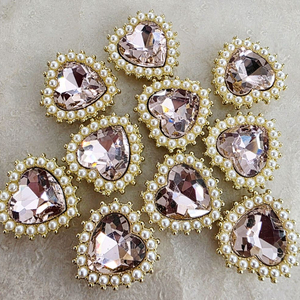 금속 진주테하트 핑크 10개 일괄