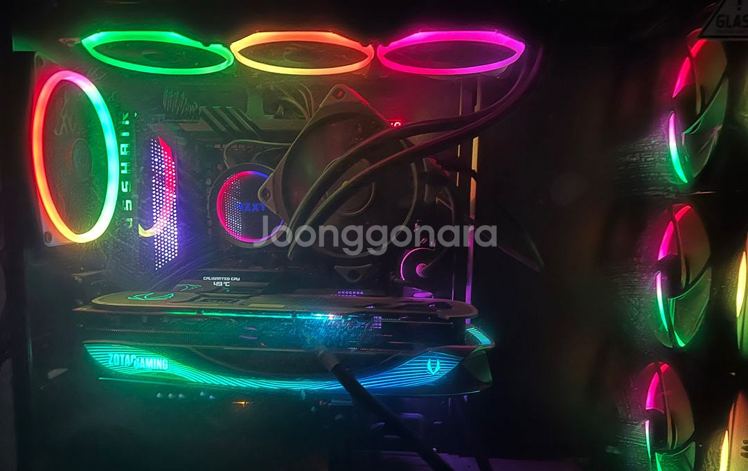 7950X3D / RTX 4090 블랙 데스크탑 / 64 gb 2tb 수냉 초고사양 pc / 고사양게임 컴퓨터본체--0