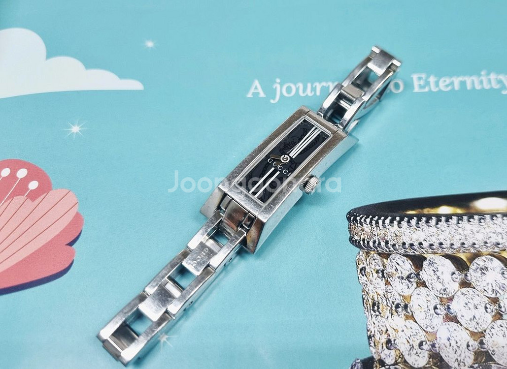 정품 구찌 110 여자메탈시계--1