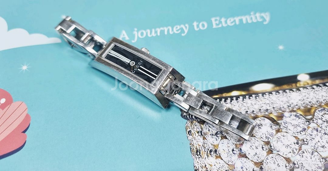 정품 구찌 110 여자메탈시계--0