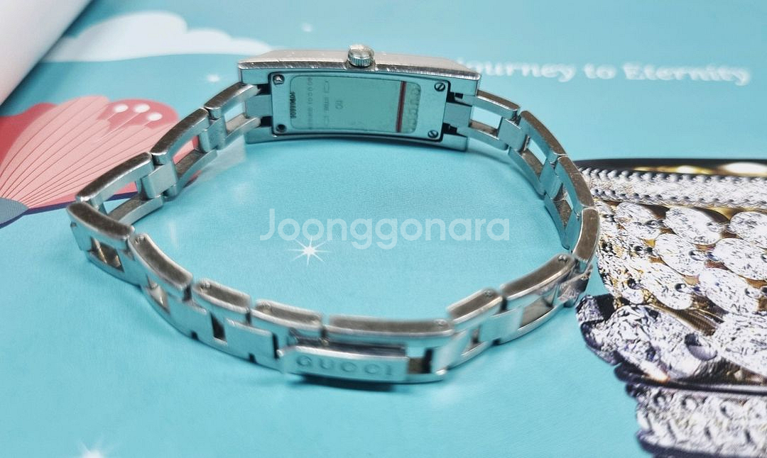 정품 구찌 110 여자메탈시계--4