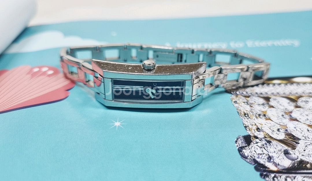 정품 구찌 110 여자메탈시계--3