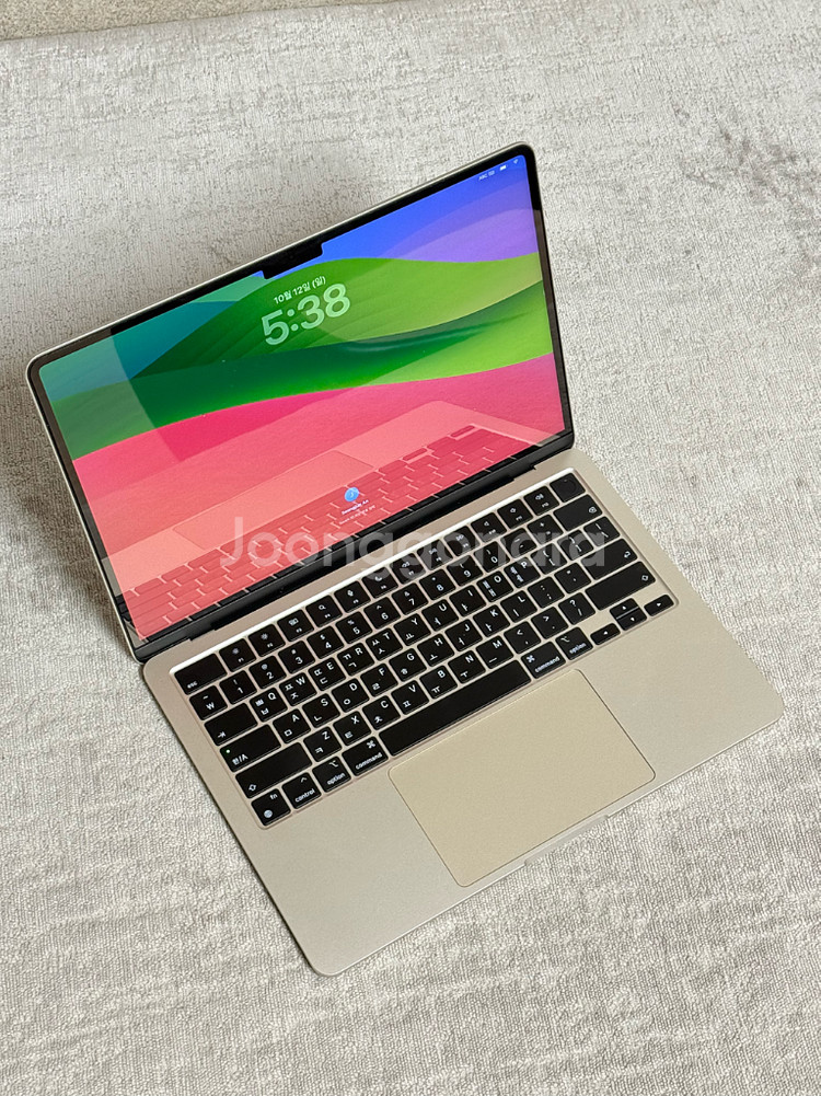 새상품급 맥북 에어 13 M2 스타라이트 ss급 (배터리100%/사이클수15회)--1