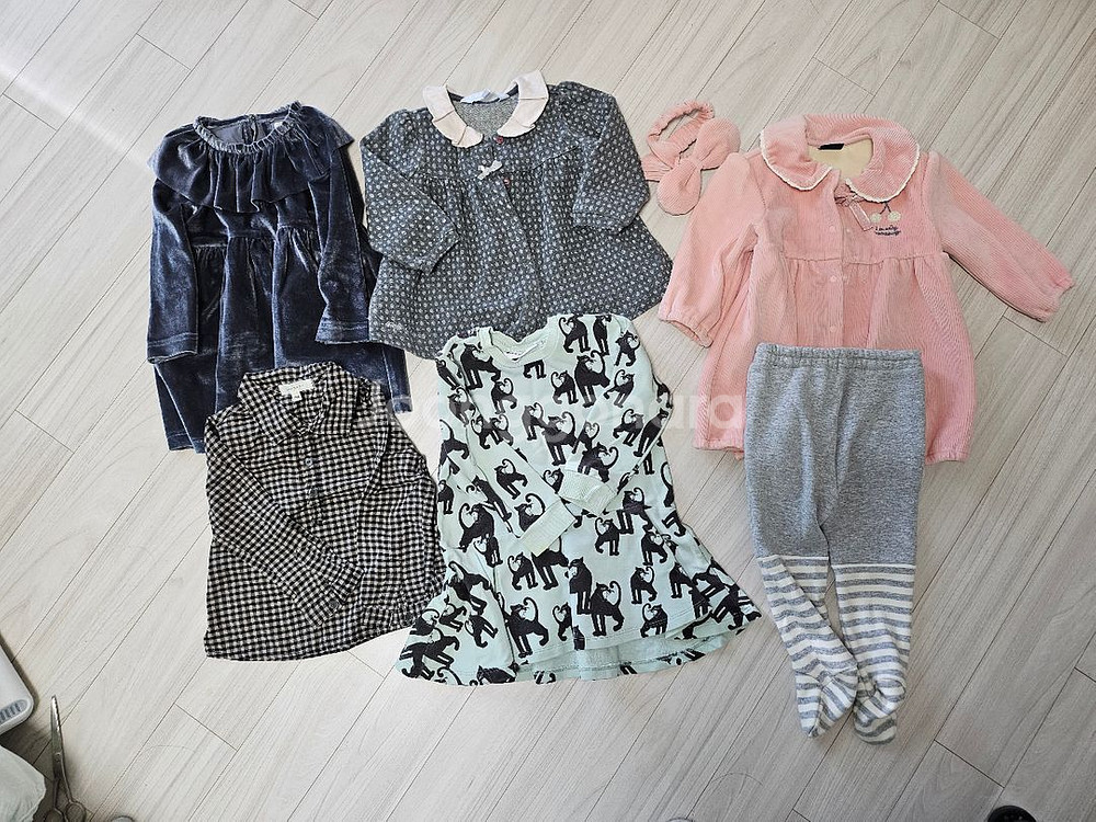 여아 80사이즈 의류 세트--0