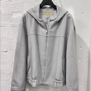 올앤썬드리 후드 모직자켓