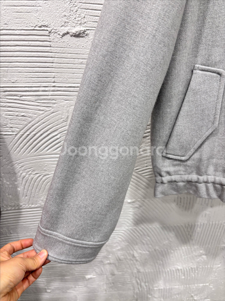 올앤썬드리 후드 모직자켓--3