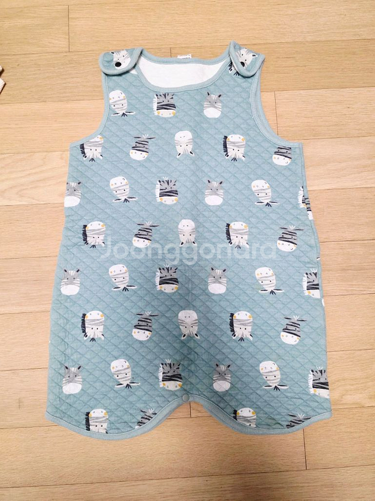 소폴리니 삼중직 누빔 슬립쌕 수면조끼 M (4세)--0