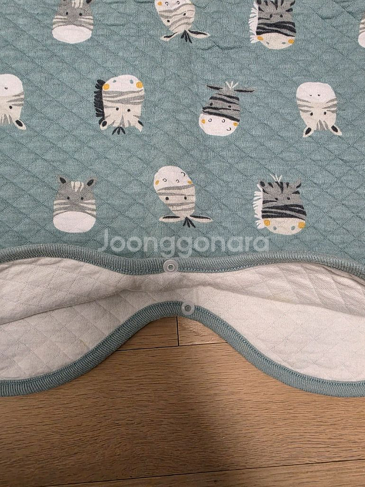 소폴리니 삼중직 누빔 슬립쌕 수면조끼 M (4세)--3