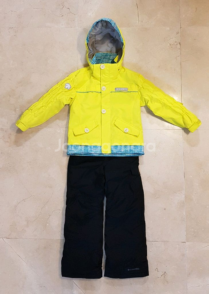 주니어 스키복 상하세트 130 (데상트 자켓 130 + 콜롬비아 S)--0
