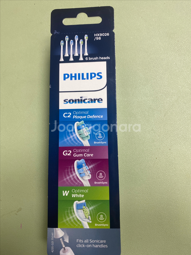 (새제품) 필립스 옵티멀 칫솔모 버라이어티 팩 6p HX9026/98 팝니다--3