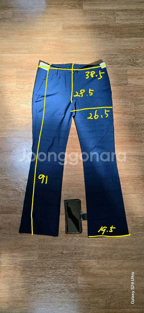 여.29-30) 아디다스 여성 골프 바지 (봄~가을) 네이비색/ 골프의류--2