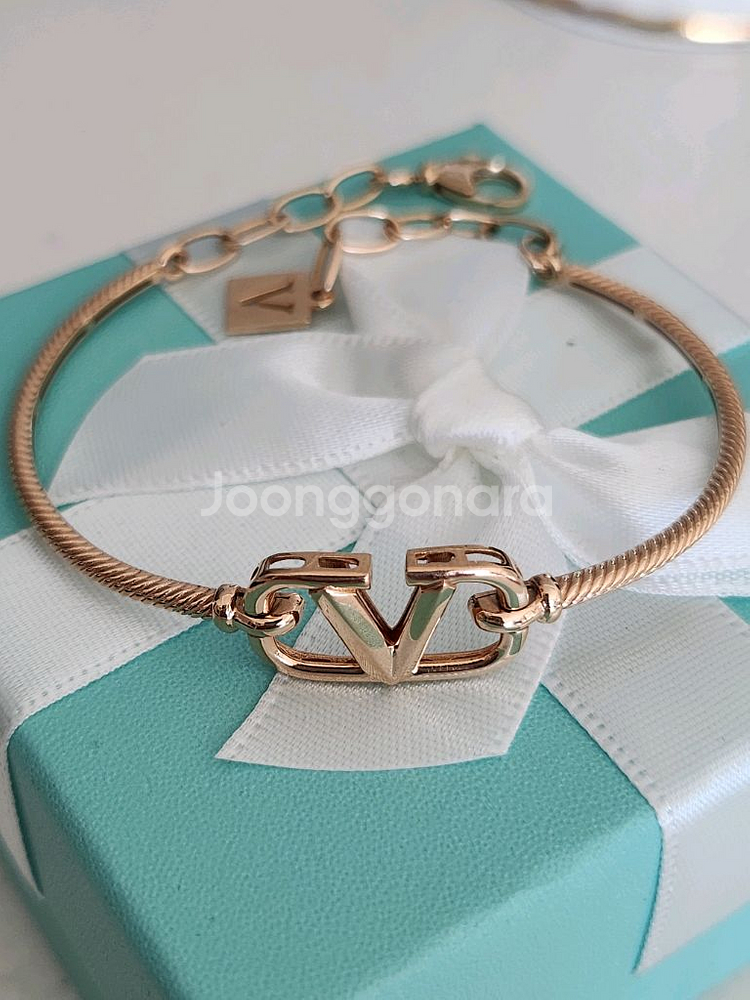 18k 핑크골드 팔찌--2