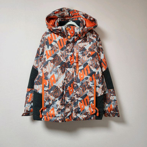 140사이즈 유솔 주황글씨 그레이계열 스키복 상의 자켓