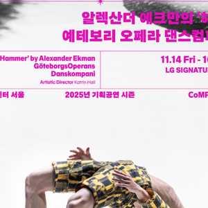 알렉산더 에크만의 ´해머´ 11월 16일 (일) 15:00 LG아트센터 2매