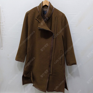 한섬 랑방 울 롱 코트 여성 루즈핏 S ~ M 양가죽배색 사랑봉봉