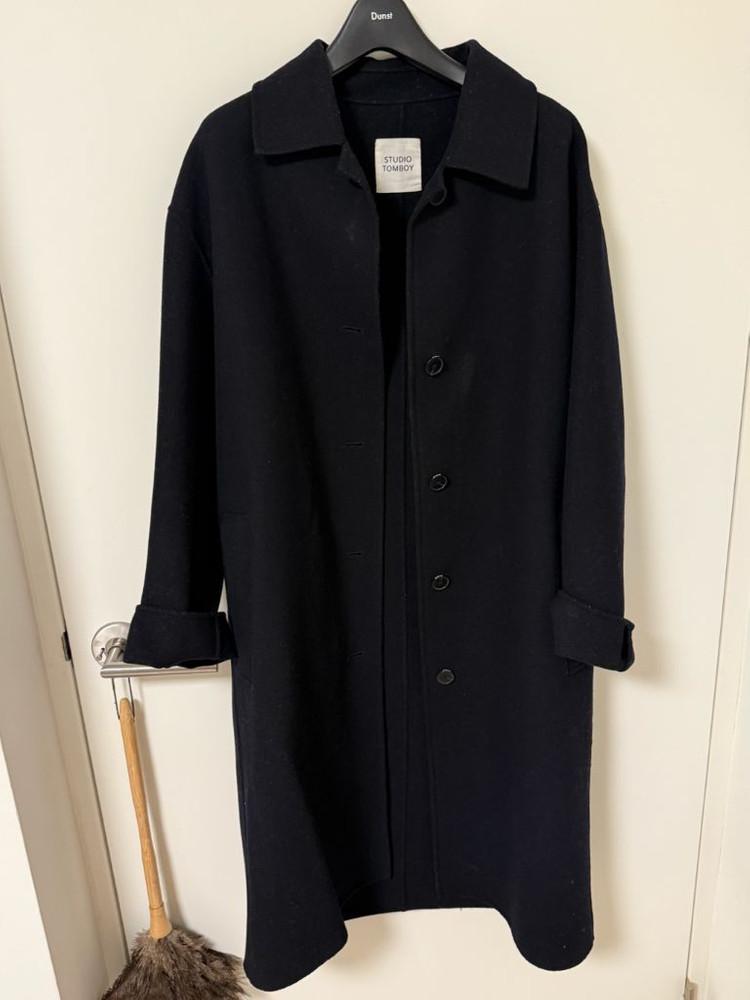톰보이 다크네이비 핸드메이드코트 모50%--1