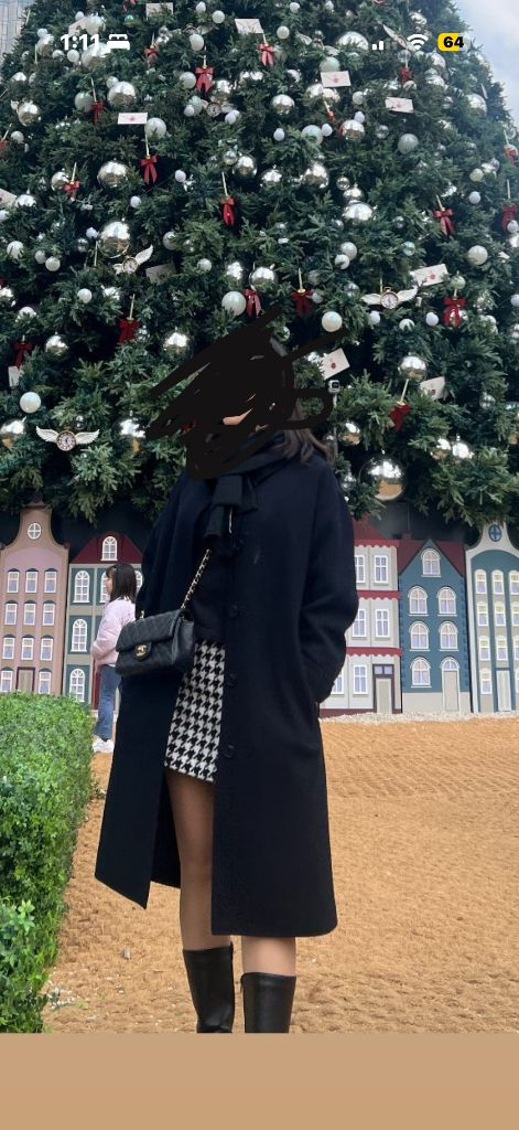 톰보이 다크네이비 핸드메이드코트 모50%--5