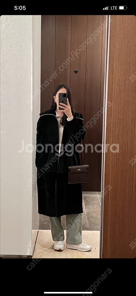 원모어띵 캄포 시어링 코트 CAMPO SHEARLING COAT 1회 잠깐 착용 거의 새옷 저렴 판매 - 택배비 포--7