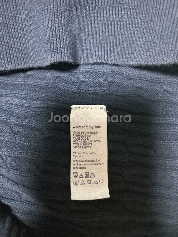 타미힐피거 여성 니트 반팔티 95--4