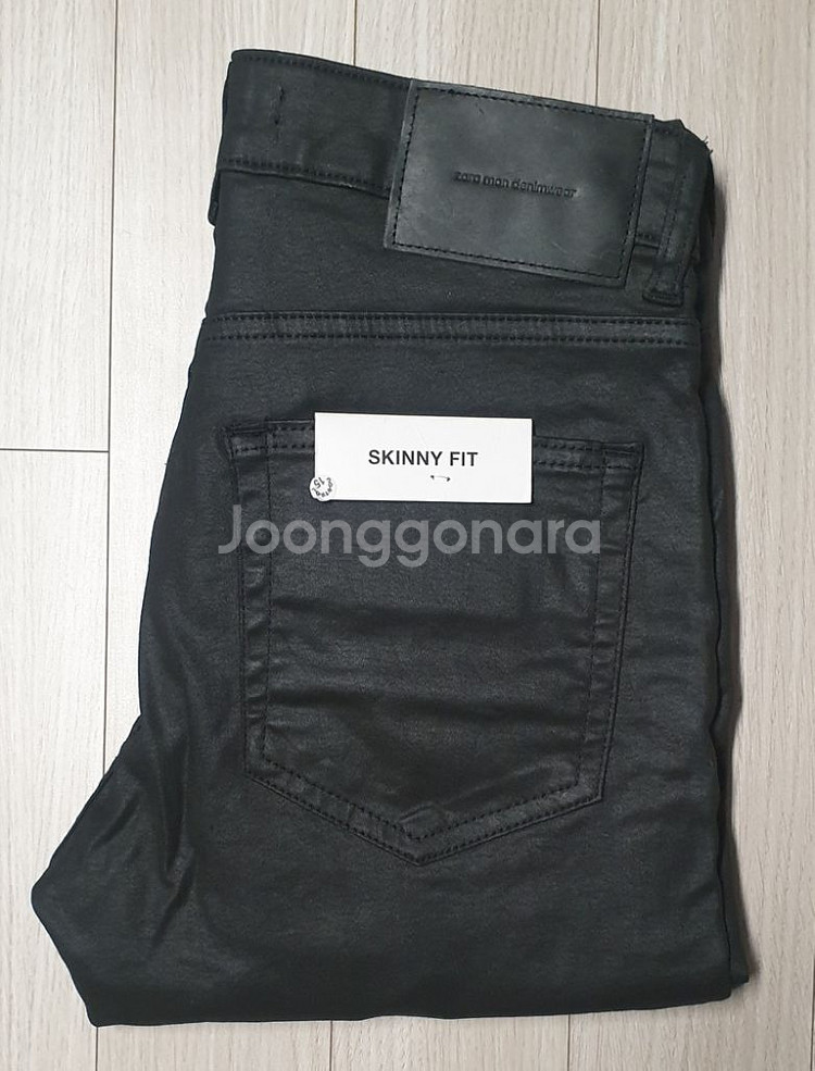 자라 스키니 블랙진 텍달린 새상품--2