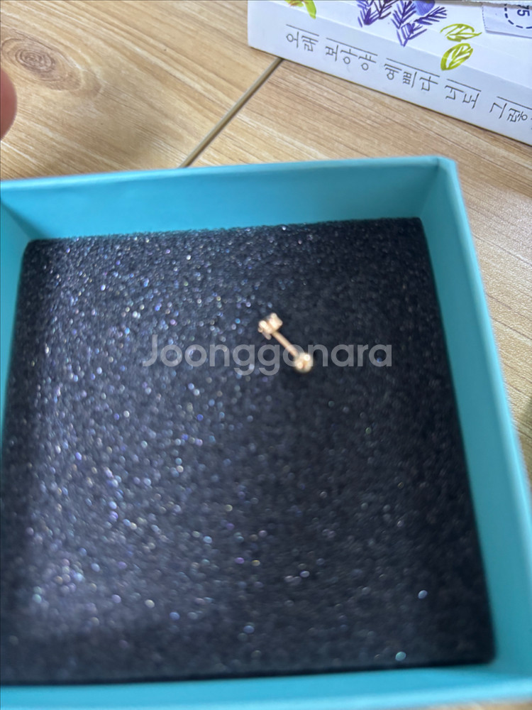 도로시 14k 다이아몬드 1부 피어싱 귀걸이--4