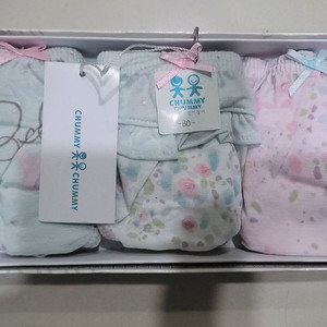 첨이첨이 여아삼각팬티 60호 3매입 1박스 새상품