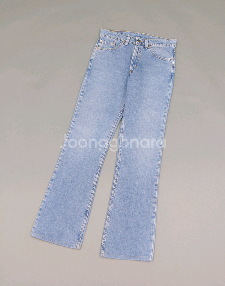 리바이스 90s 미국제조 517-7417 워시드블루 부츠컷데님 31인치 90년대 빈티지 청바지 벨바텀 플레어 LVC--0
