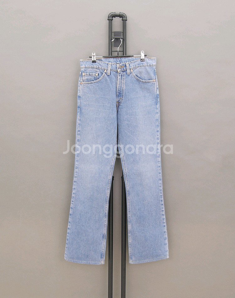 리바이스 90s 미국제조 517-7417 워시드블루 부츠컷데님 31인치 90년대 빈티지 청바지 벨바텀 플레어 LVC--1