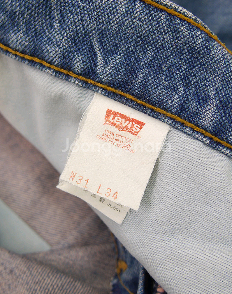 리바이스 90s 미국제조 517-7417 워시드블루 부츠컷데님 31인치 90년대 빈티지 청바지 벨바텀 플레어 LVC--8